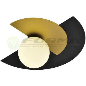 Plafonjera F4015-1G 1xE14 40W crna/zlatna
