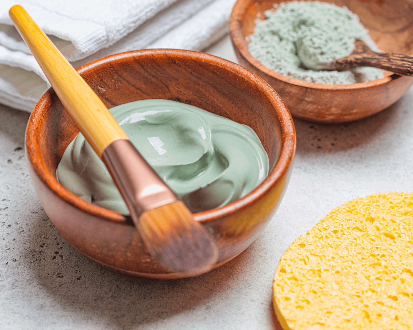 Maska za lice na bazi gline