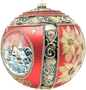 Staklena kugla - crvena