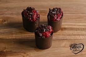 Posne čokočašice malina