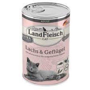 LANDFLEISCH Losos sa živinom u želeu, za mačke, 400g