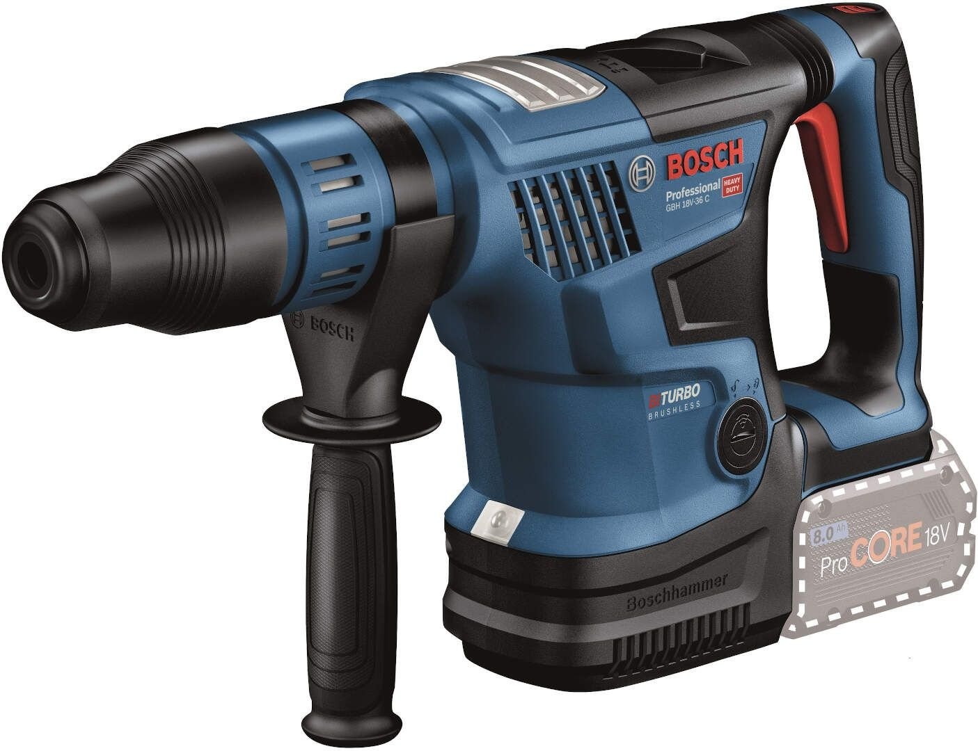 GBH 18V-36C Akum. el-pneum. čekić SDS-max 18V Bosch