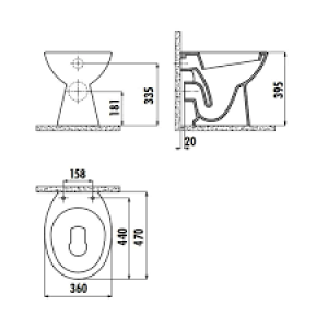 TP330 podna Wc solja