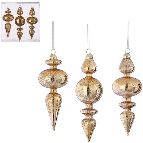 Stakleni ukrasi (zlatni)