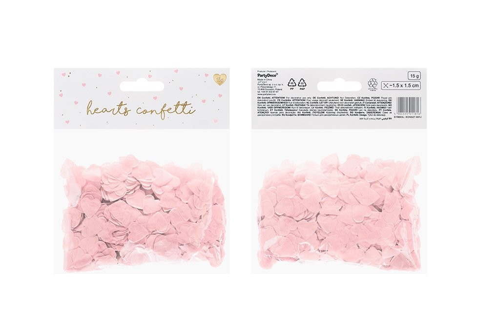 Papirne konfete – roze srca