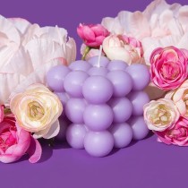 Bubble sveća - lavanda