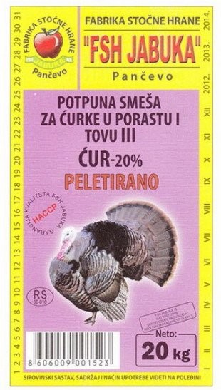 FSH SMEŠA ZA ĆURKE 20KG